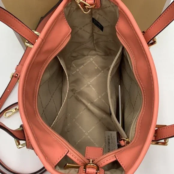 Michael Kors Xs Cryl Conv Tz Tote Sherbert Leather - Picture 7 of 16